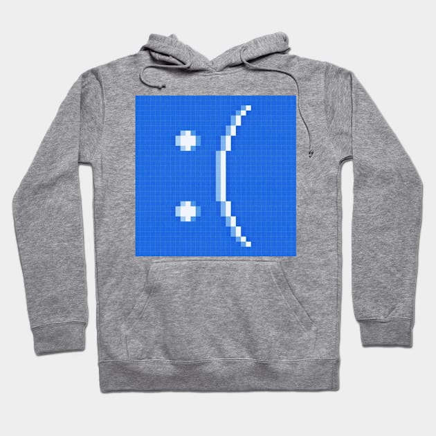 Serious Computer Error Pixel Art Hoodie by CozyPixelFluff